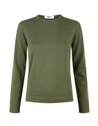 Round Neck Sweater Olive Green Stl S