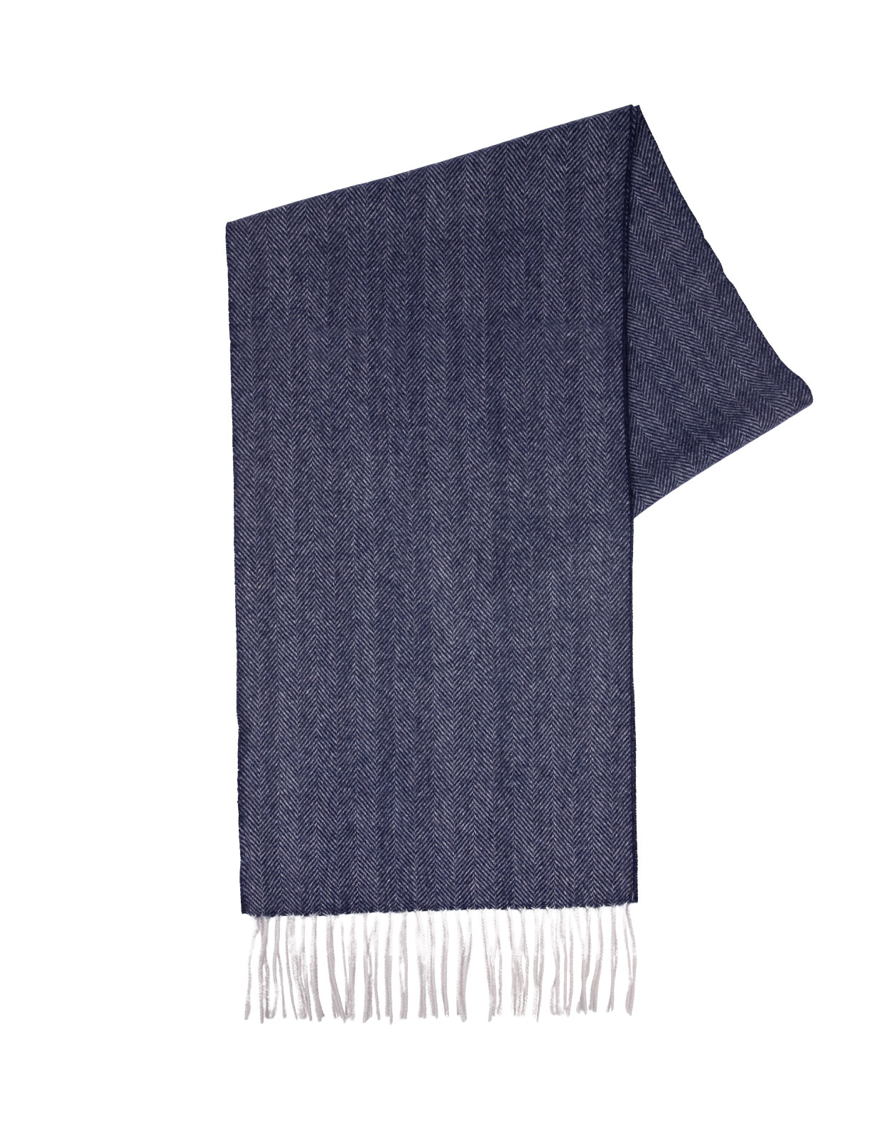 Scarf Cashmere Navy Fiskben