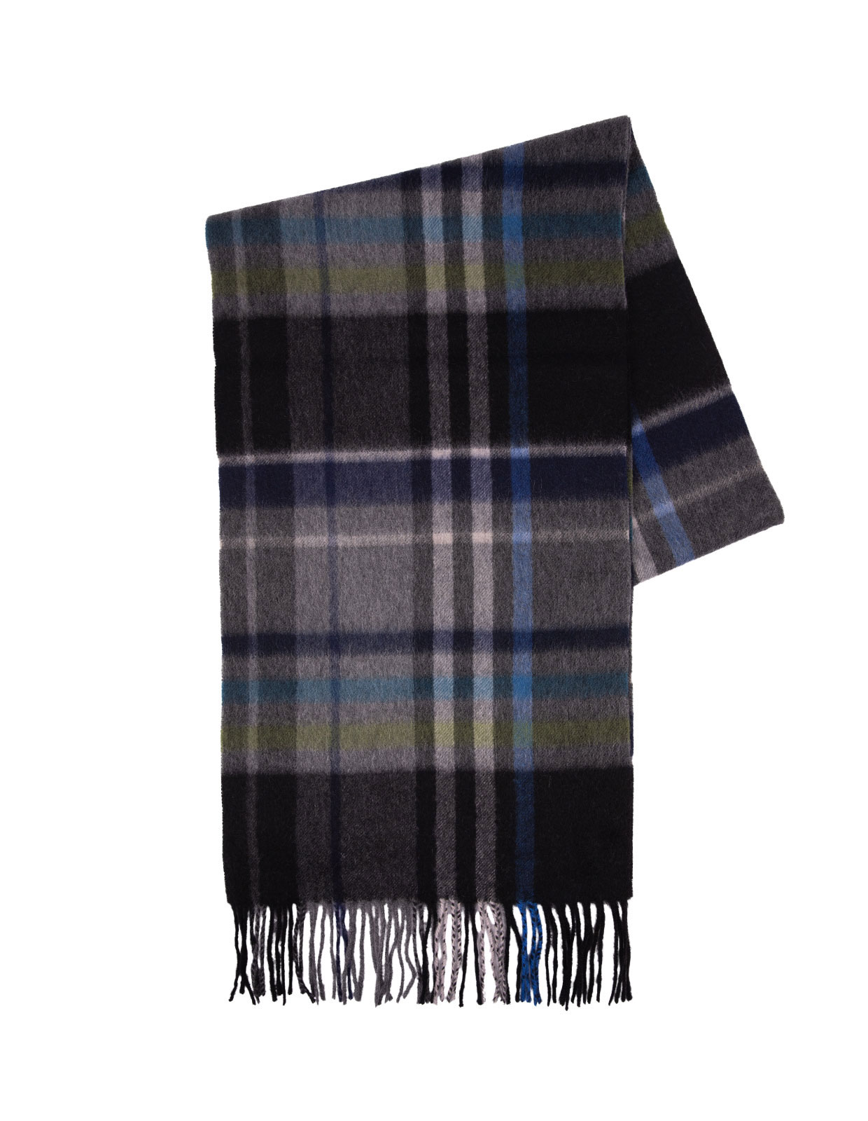 Scarf Cashmere Grön/Svart