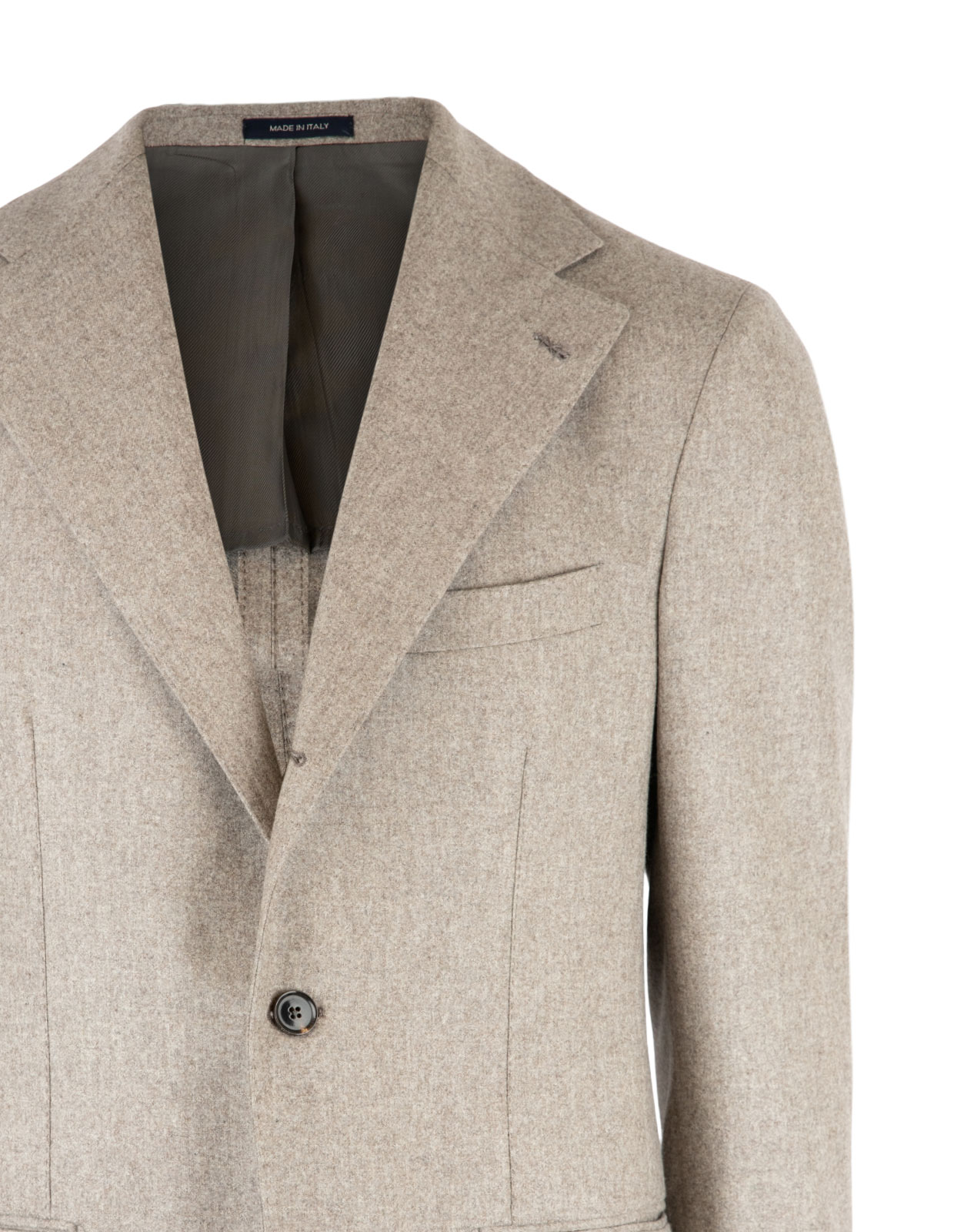 Sartorial Jacket Flanell Ljus Beige Stl 48