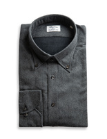 Slimline Shirt Luxury Flannel Mörkgrå