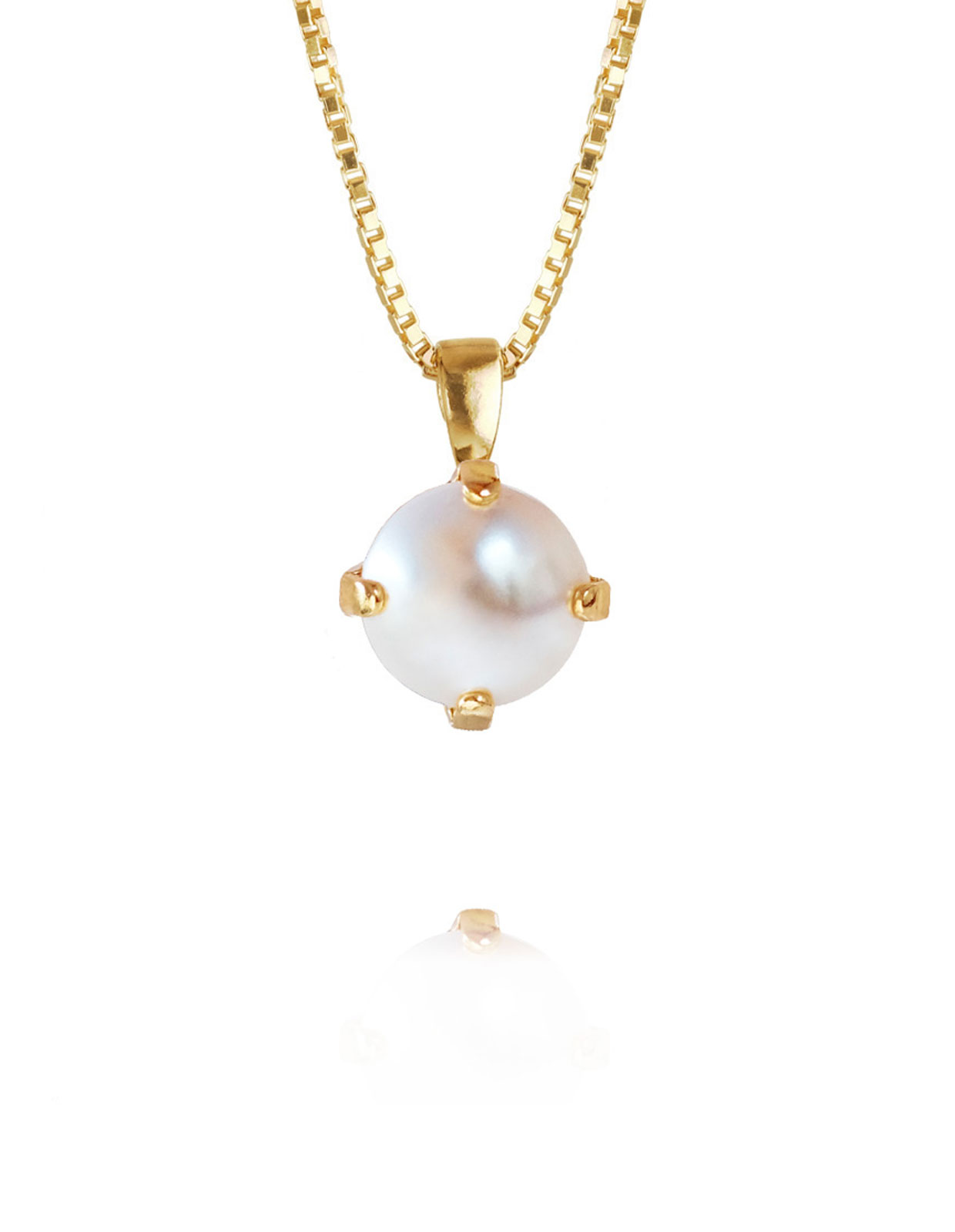 Classic Petite Necklace Pearl
