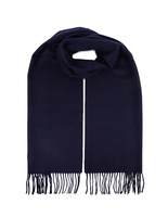 Cashmere Scarf Solid Navy