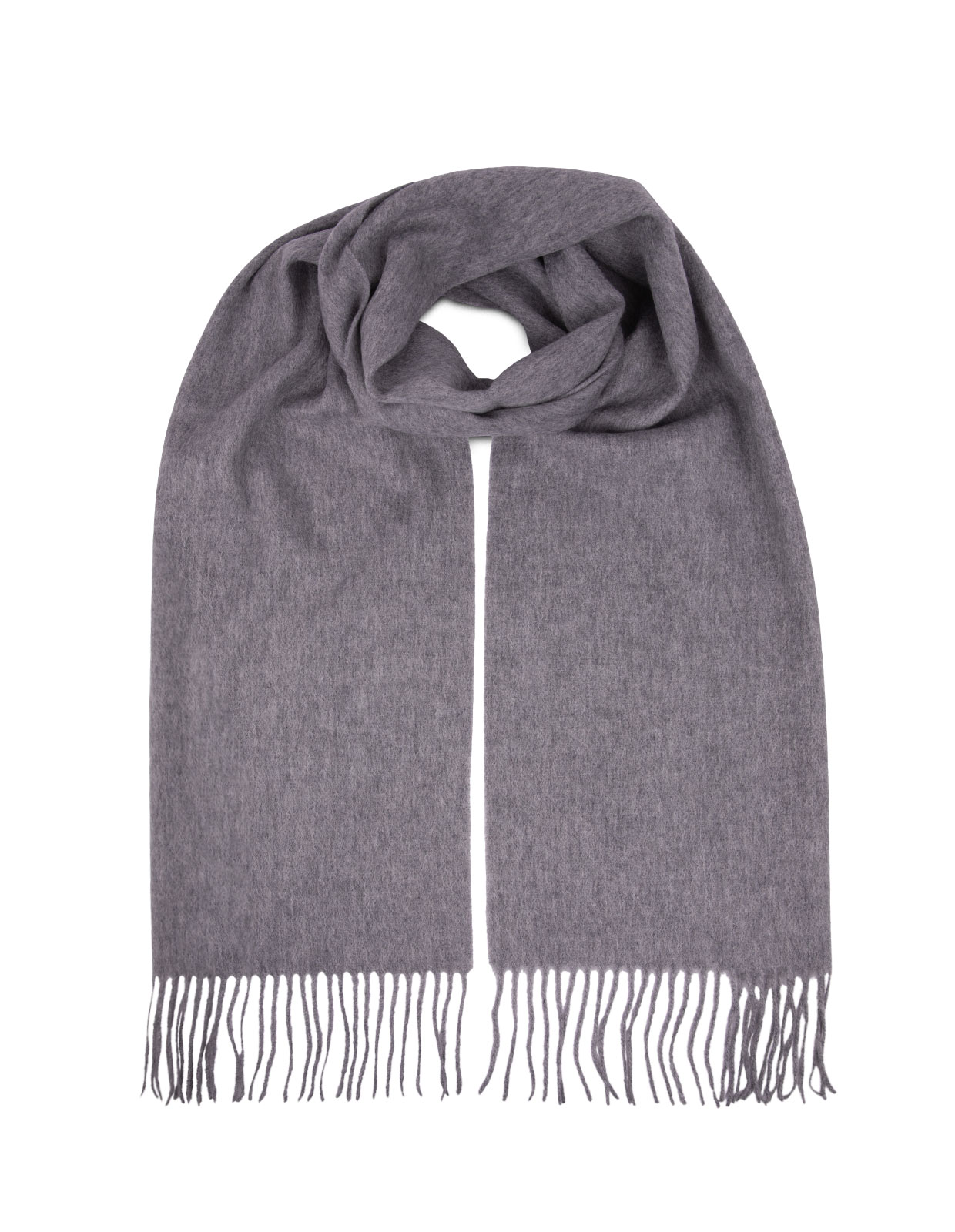 Cashmere Scarf Solid Light Grey
