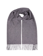 Cashmere Scarf Solid Light Grey