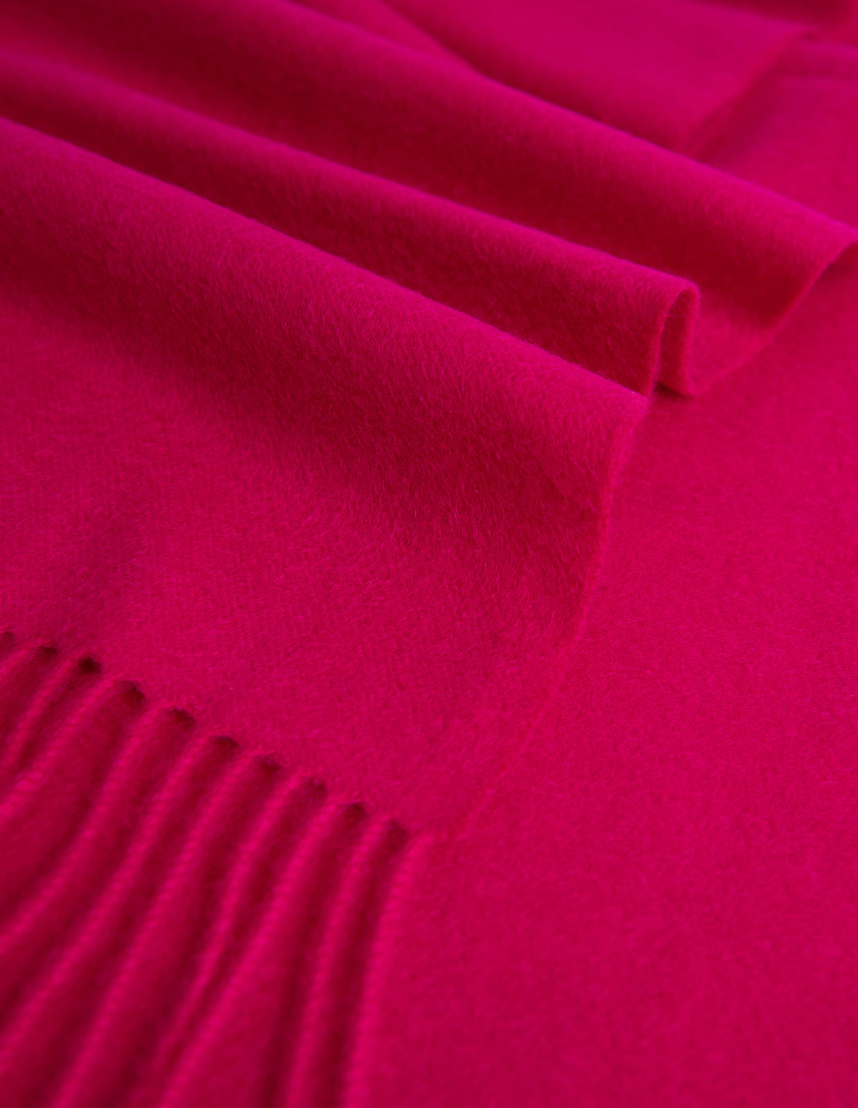 Cashmere Scarf Solid Cerise