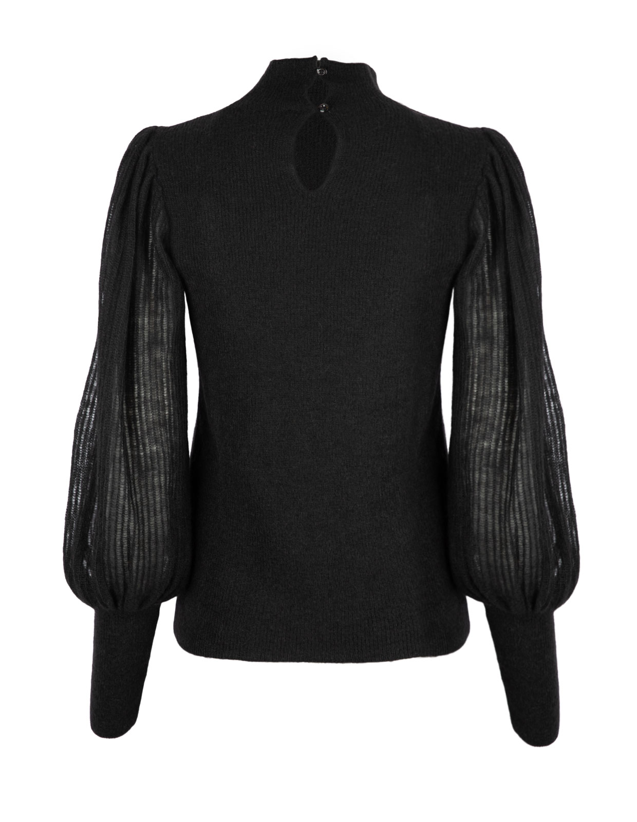 Mock Neck Tröja Svart