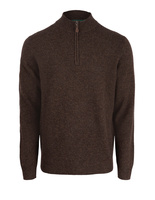 Sutherland Half Zip Lammull Mörkbrun Stl 50