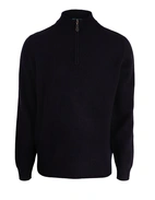Sutherland Half Zip Lammull Navy