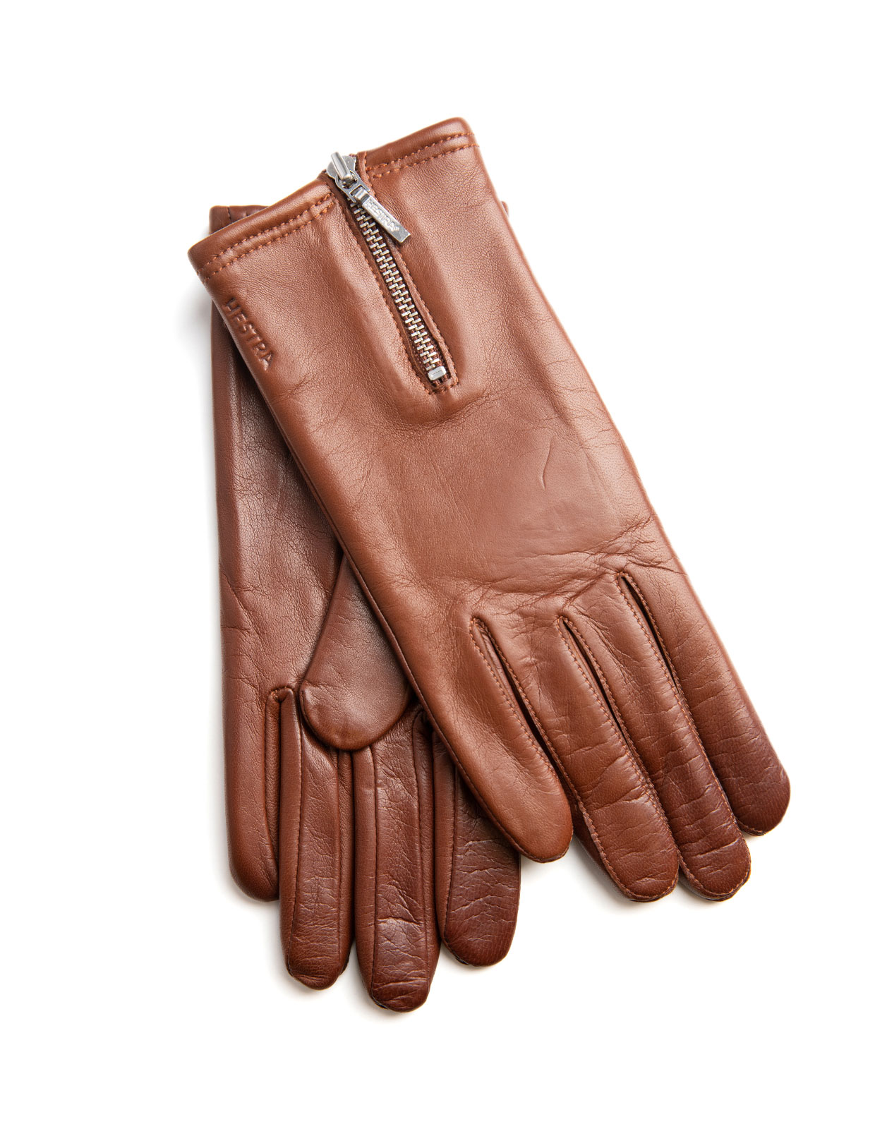 Yvette Zip Glove Tabac Stl 7.5