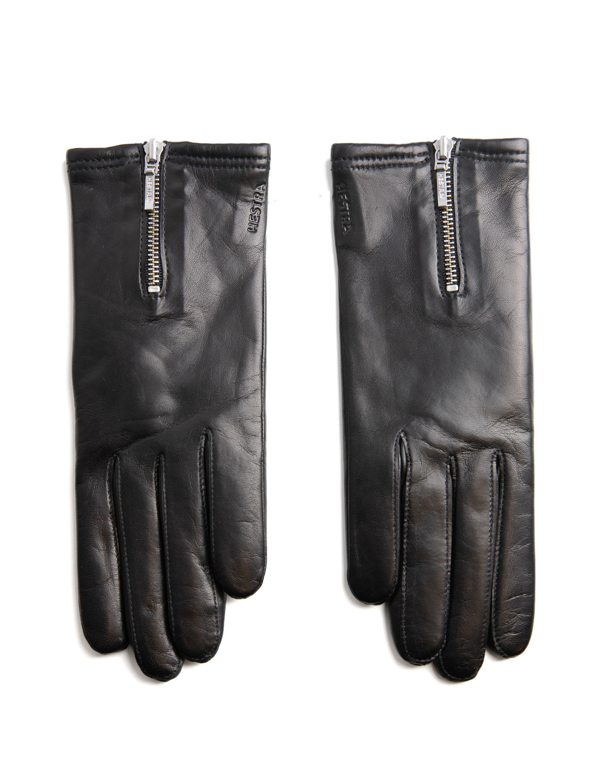 Yvette Zip Glove Black Stl 8