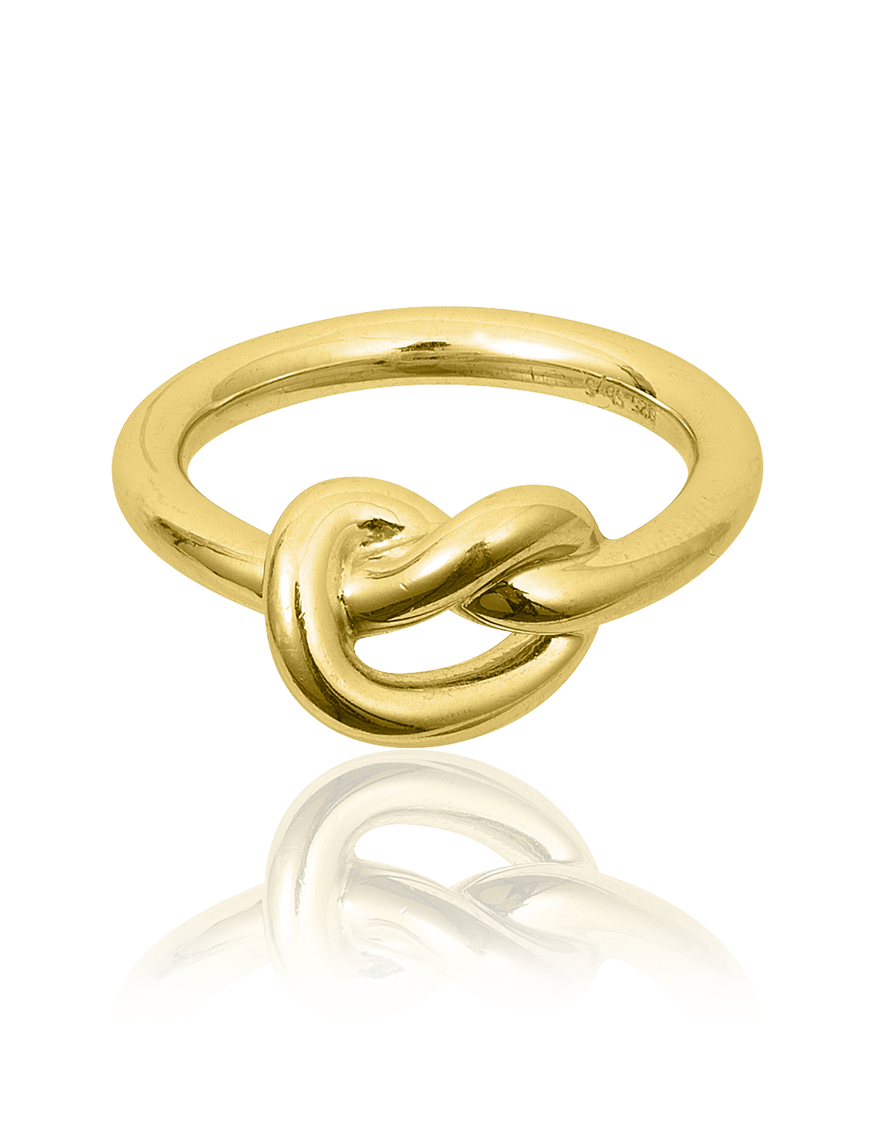 Knot Ring Gold Stl 55