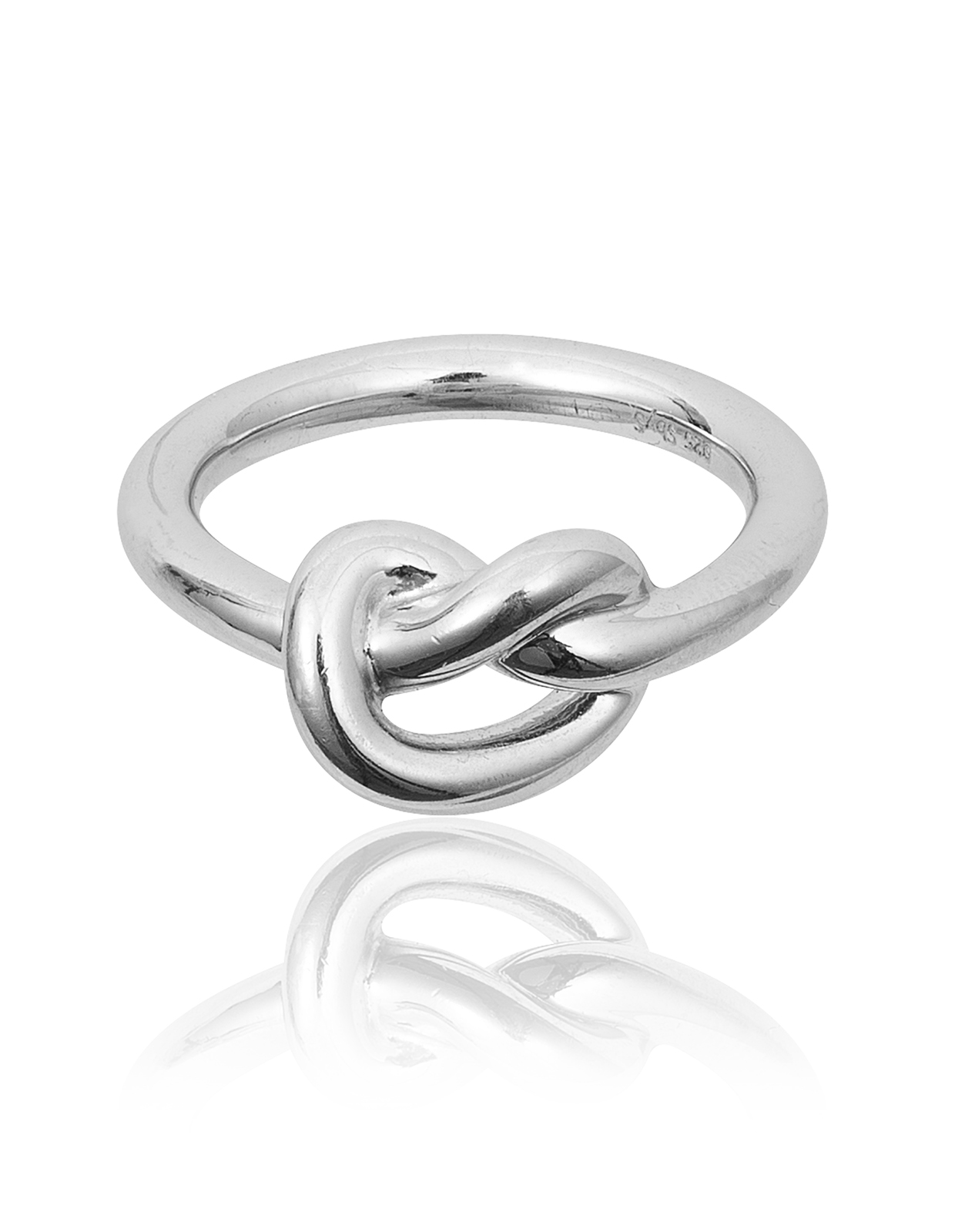 Knot Ring Silver Stl 55