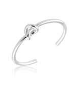 Knot Cuff Bracelet Silver