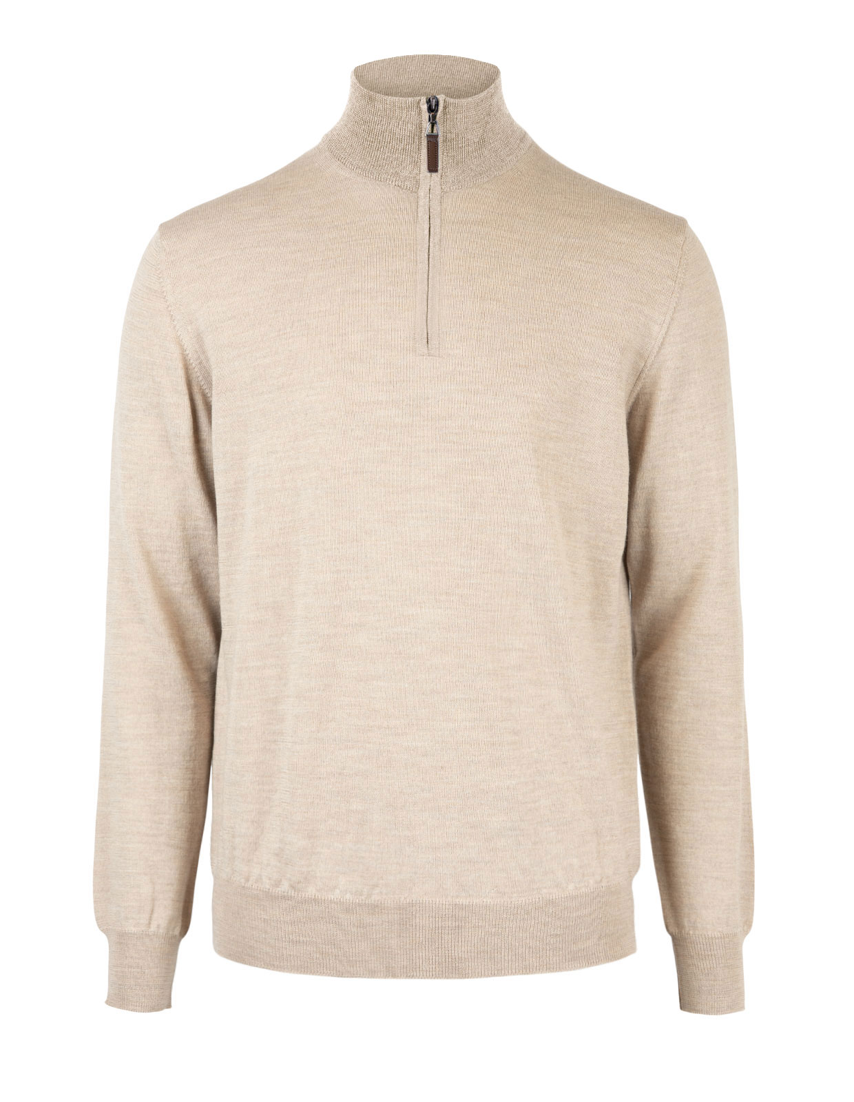 Half Zip Merino Sweater Sand