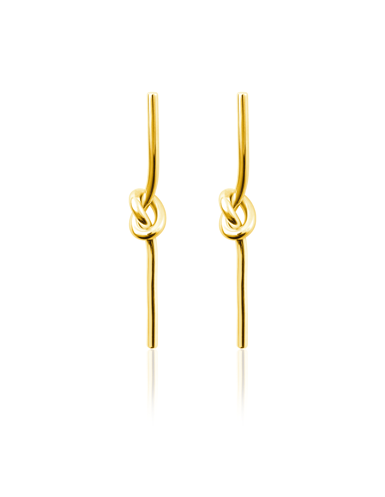 Knot Stick Earrings GOLD