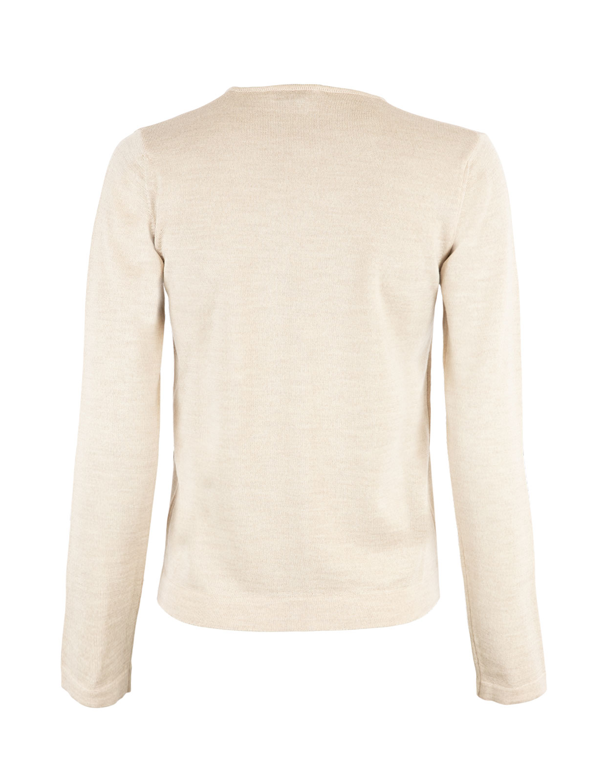 Rundhals Cardigan Ljusbeige