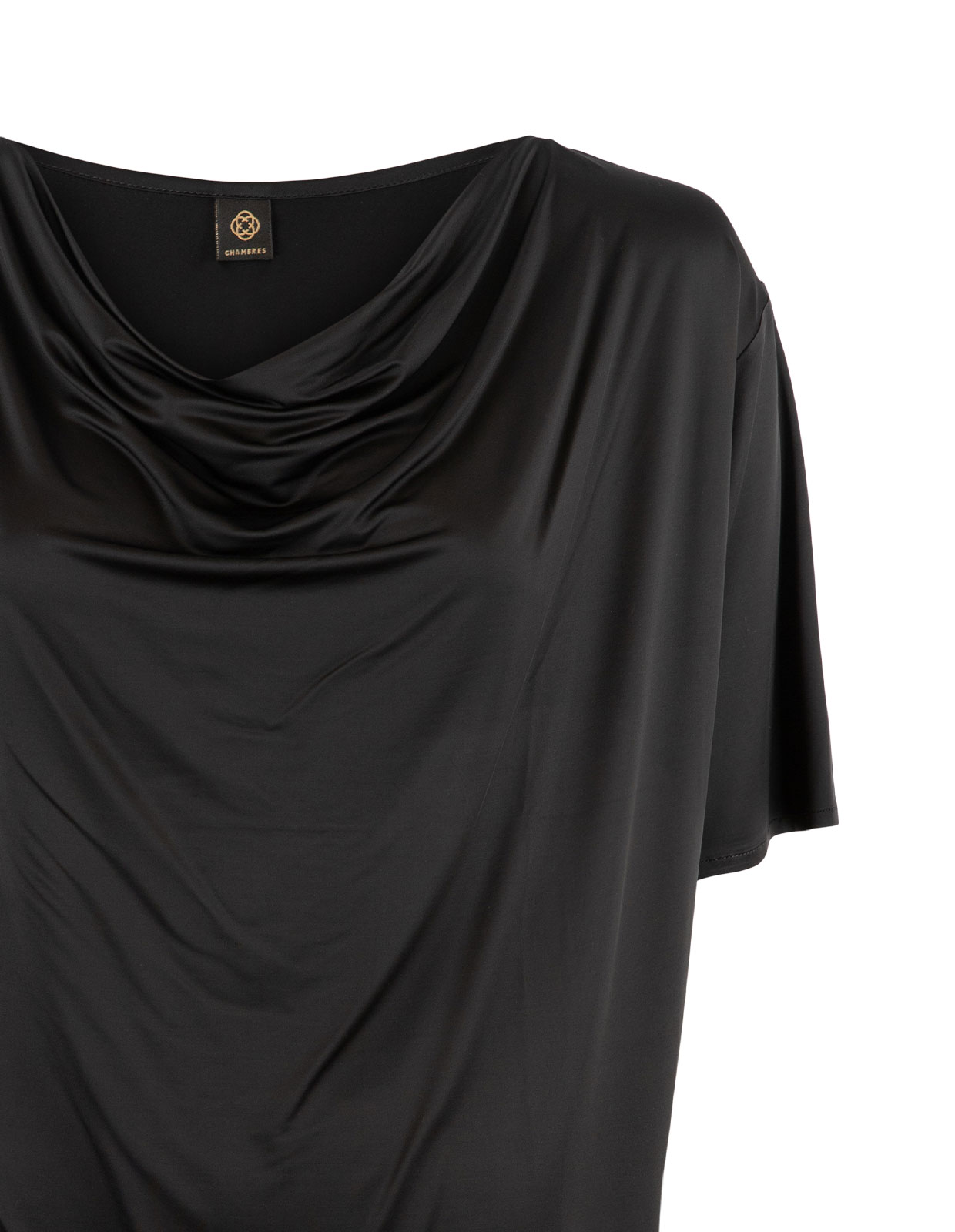 Top Waterfall Neck Black