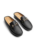 Slip-in Leather Loafer Black Stl 36