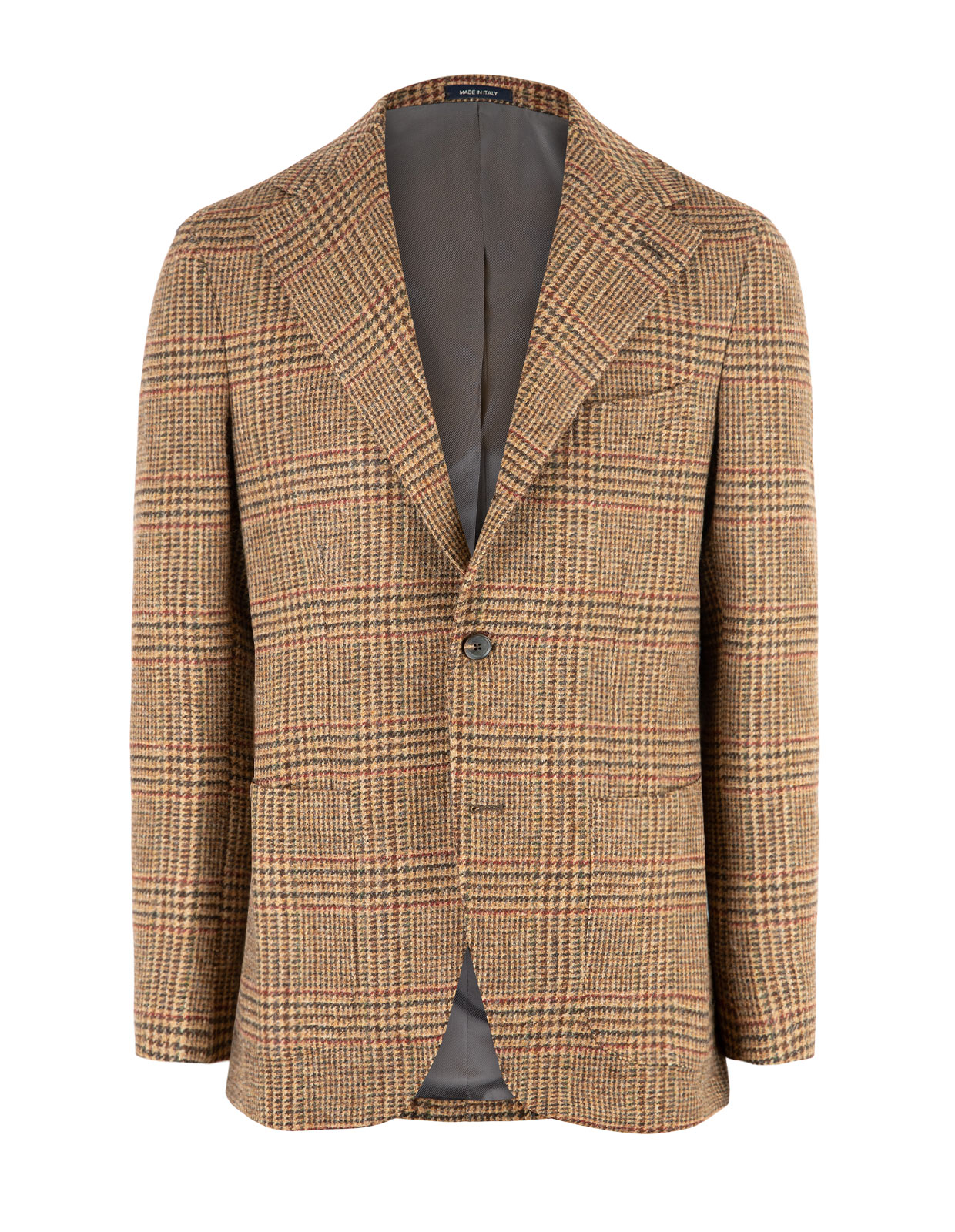 Sartorial Jacket Tweed Rutig Brun