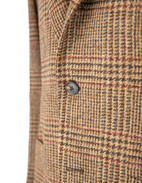 Sartorial Jacket Tweed Rutig Brun Stl 46