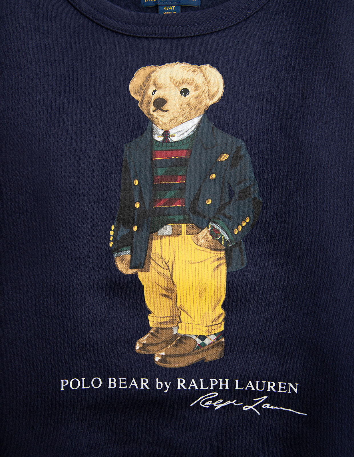 Kids Polo Bear Sweatshirt Cruise Navy