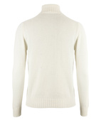 Turtleneck Pure Cashmere Sweater White
