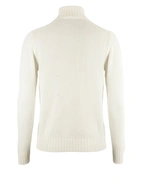 Turtleneck Pure Cashmere Sweater White