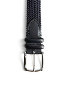 Woven Stretched Rayon Belt Navy Blue Stl 100
