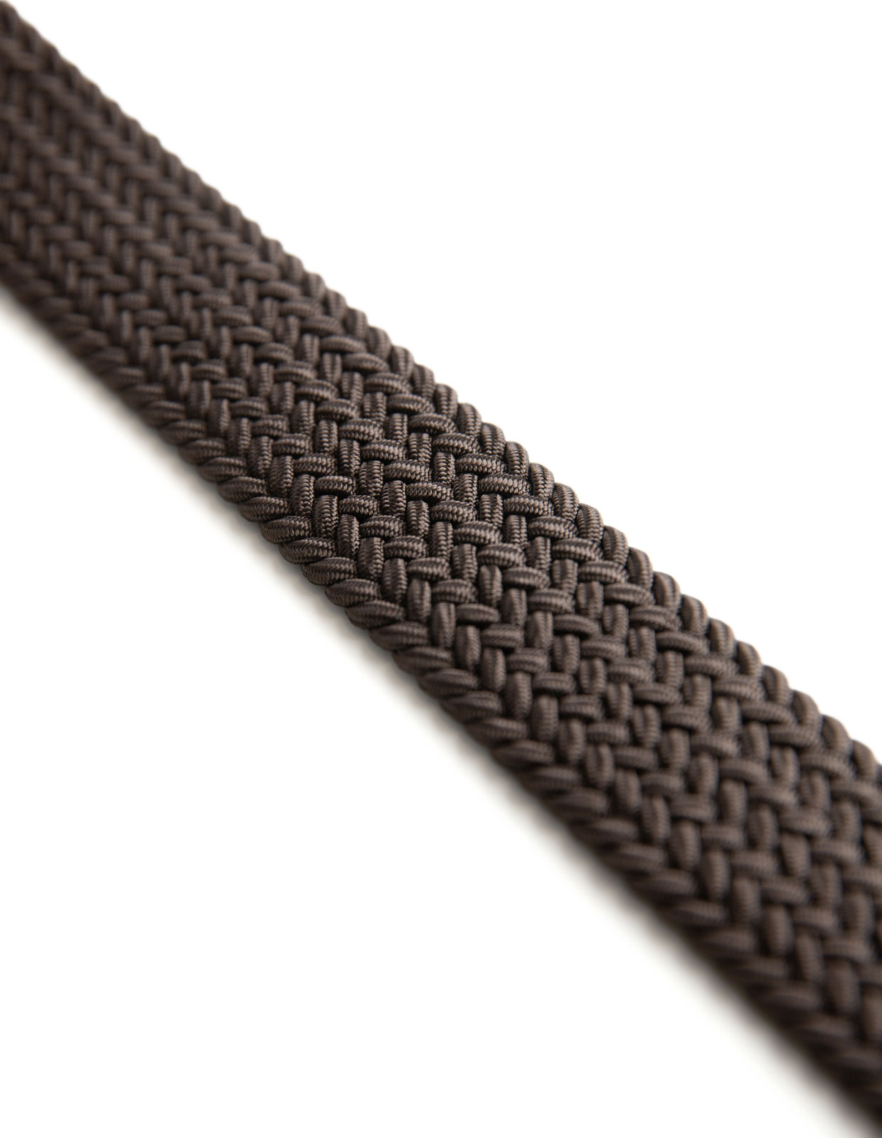 Woven Stretched Rayon Belt Dark Brown 90