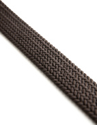 Woven Stretched Rayon Belt Dark Brown