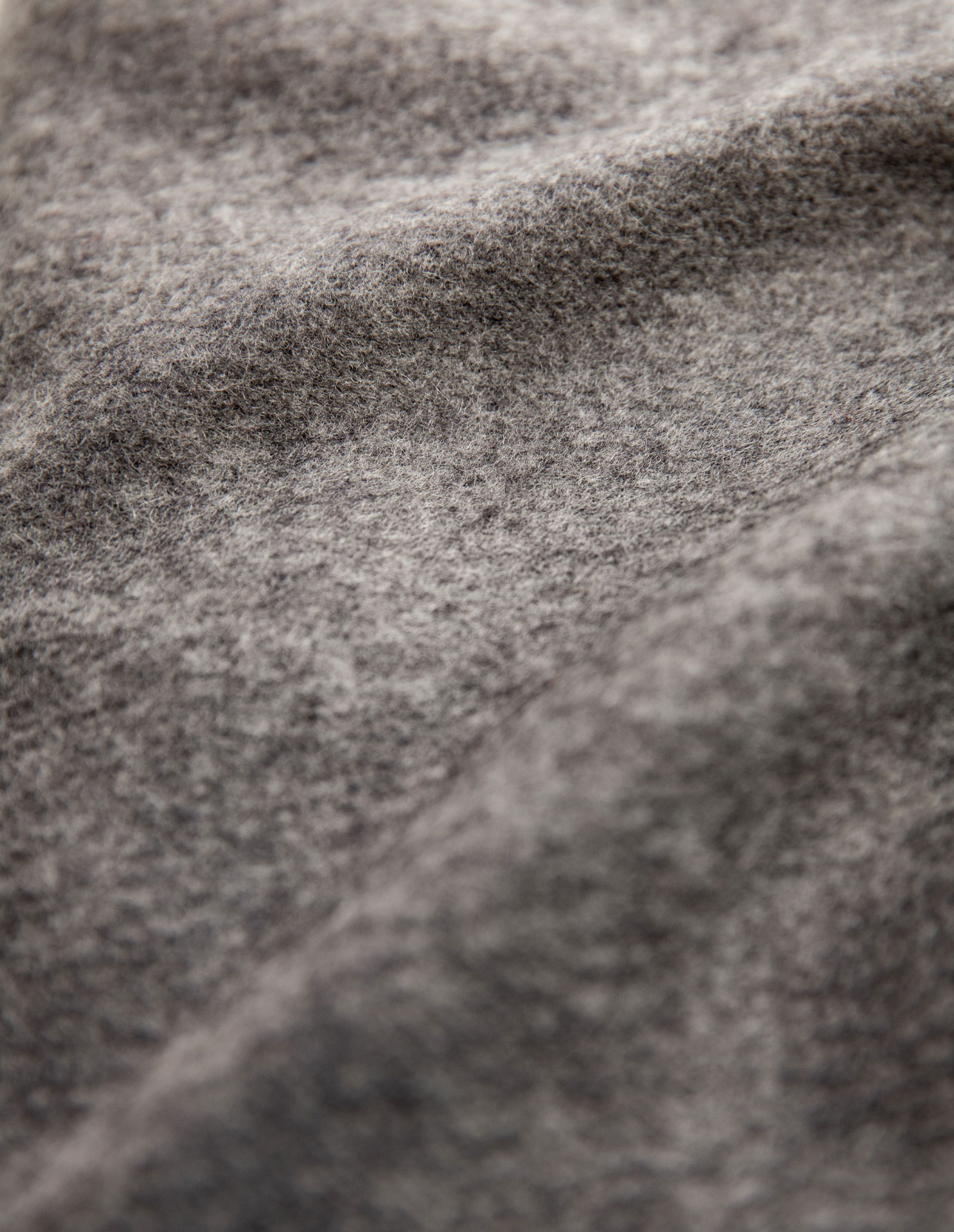 Pure Cashmere Plaid Solid Melange Grey
