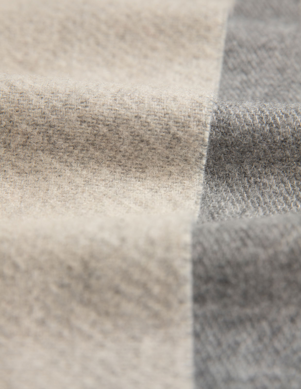 Halsduk Tvåsidig Cashmere Grå One Size