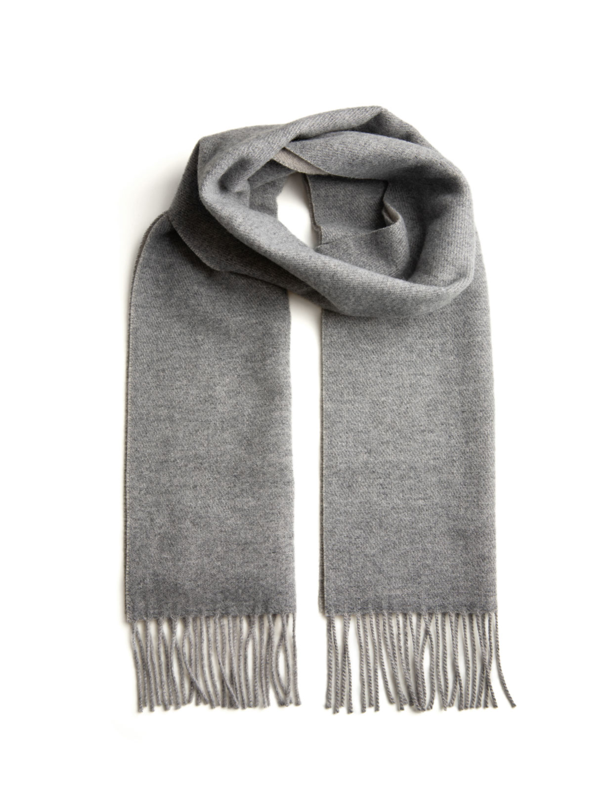 Halsduk Tvåsidig Cashmere Grå One Size