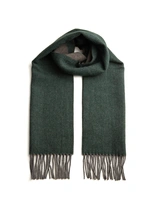 Halsduk Tvåsidig Cashmere Grön/Grå One Size