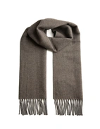 Halsduk Tvåsidig Cashmere Grön/Grå One Size