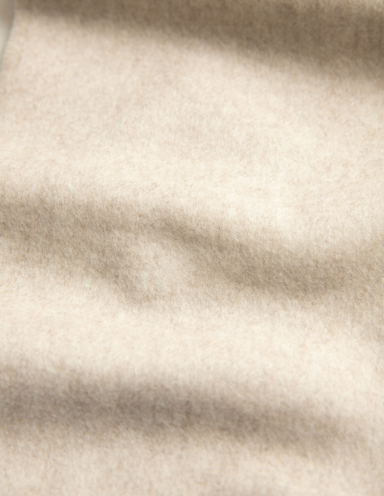 Pure Cashmere Scarf Solid Melange Beige