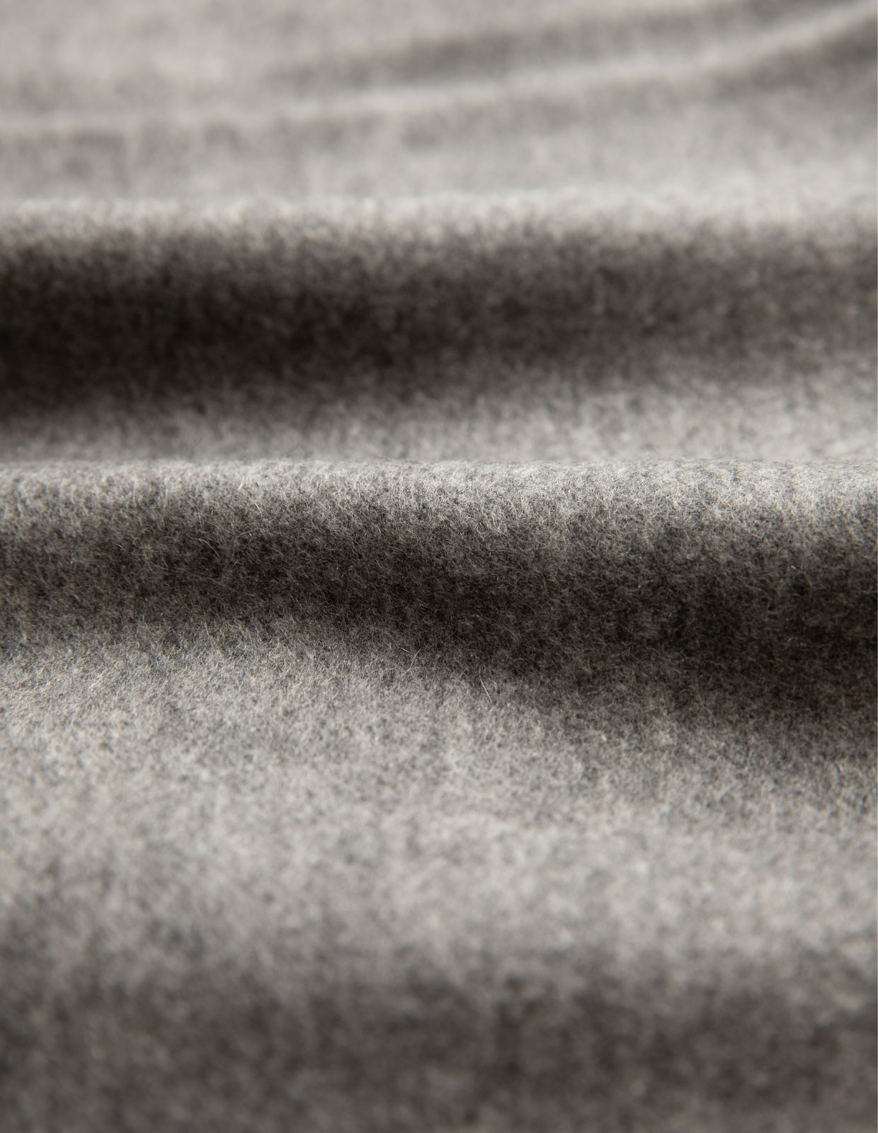 Pure Cashmere Scarf Solid Melange Grey