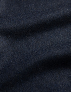 Pure Cashmere Scarf Solid Melange Navy