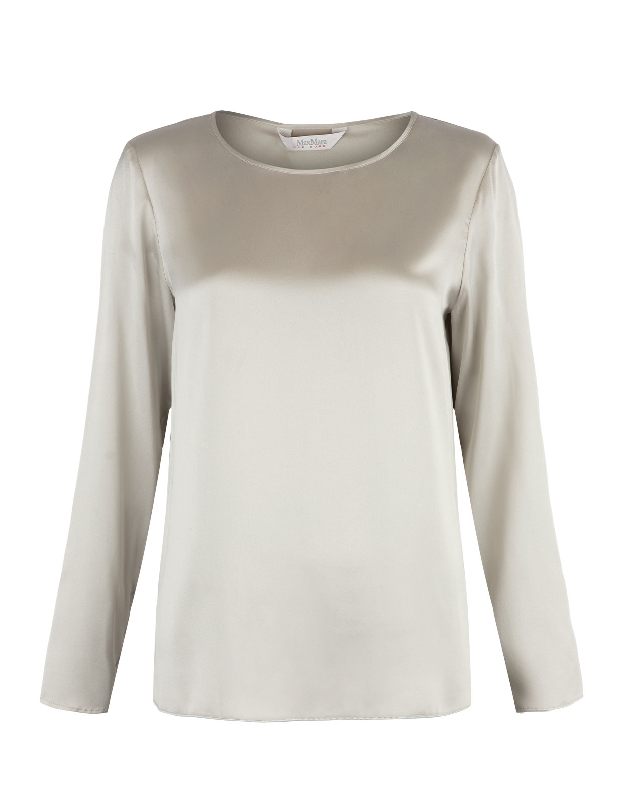 Moldava Blus Siden Gråbeige