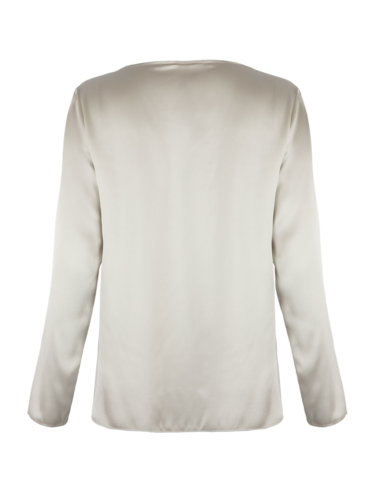 Moldava Blus Siden Gråbeige