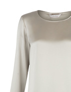 Moldava Blus Siden Gråbeige