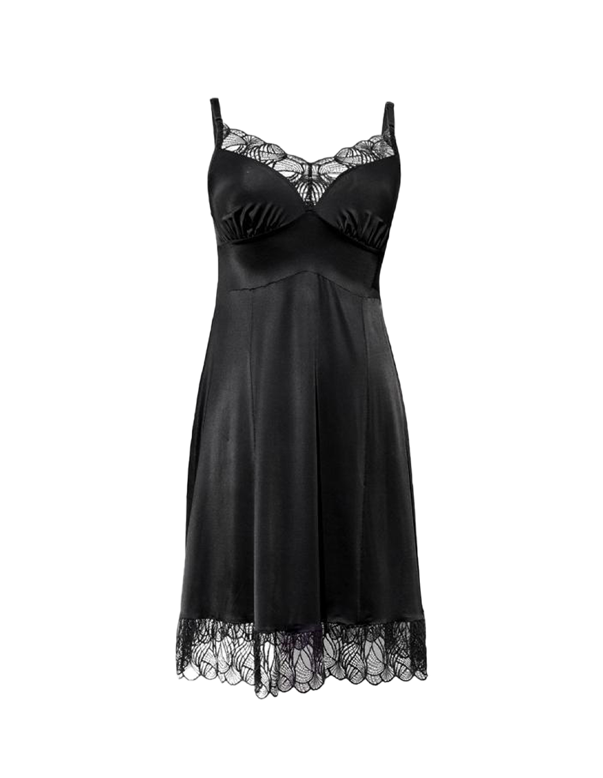 Nightdress Natalie Black Stl XS