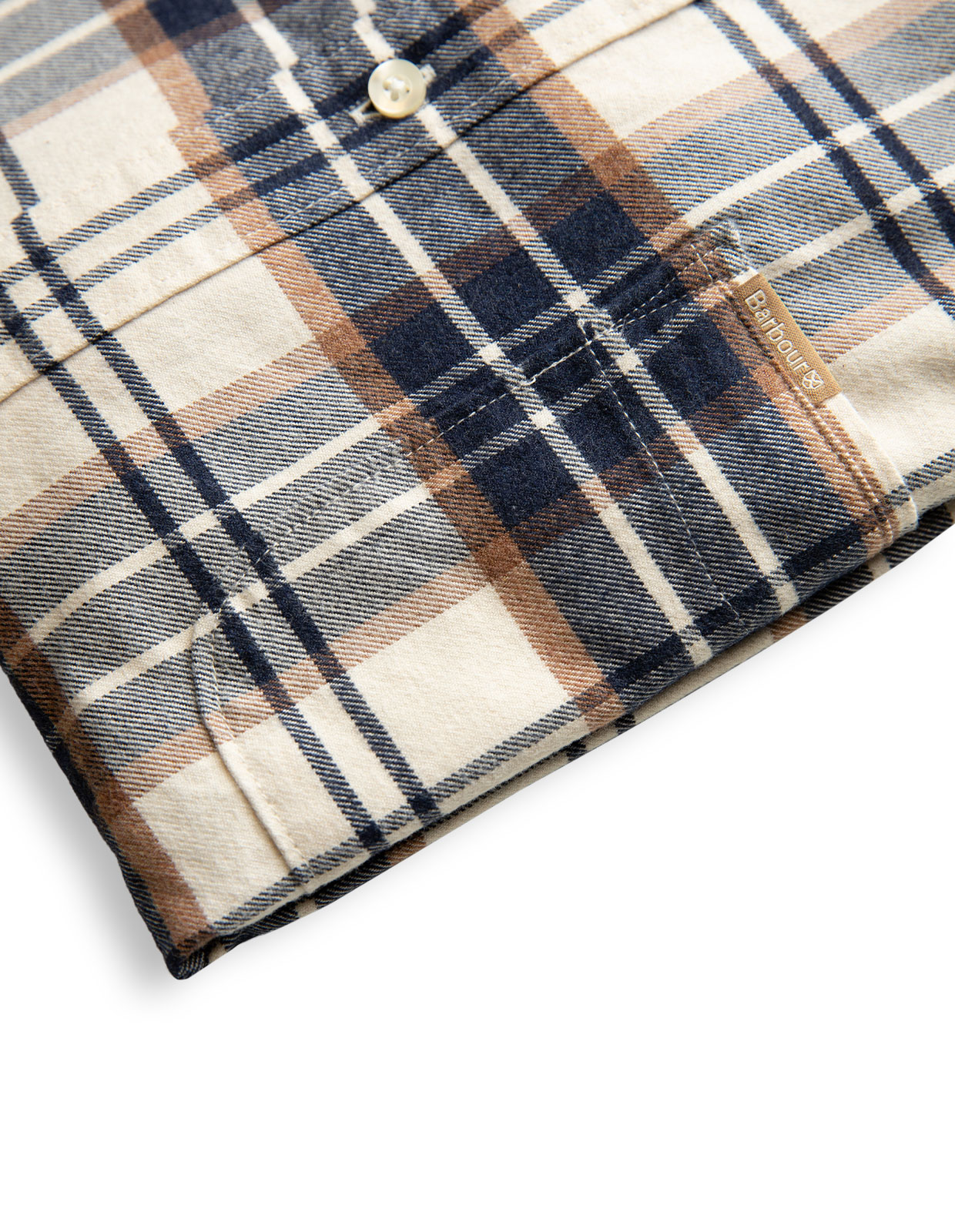 Portdown Skjorta Flanell Beigerutig Portdown Skjorta Flanell Beigerutig