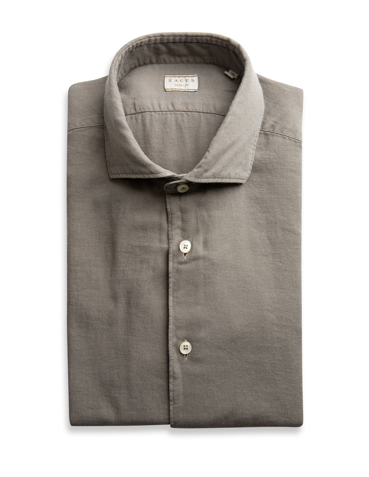 Flannel Shirt Cotton Khaki