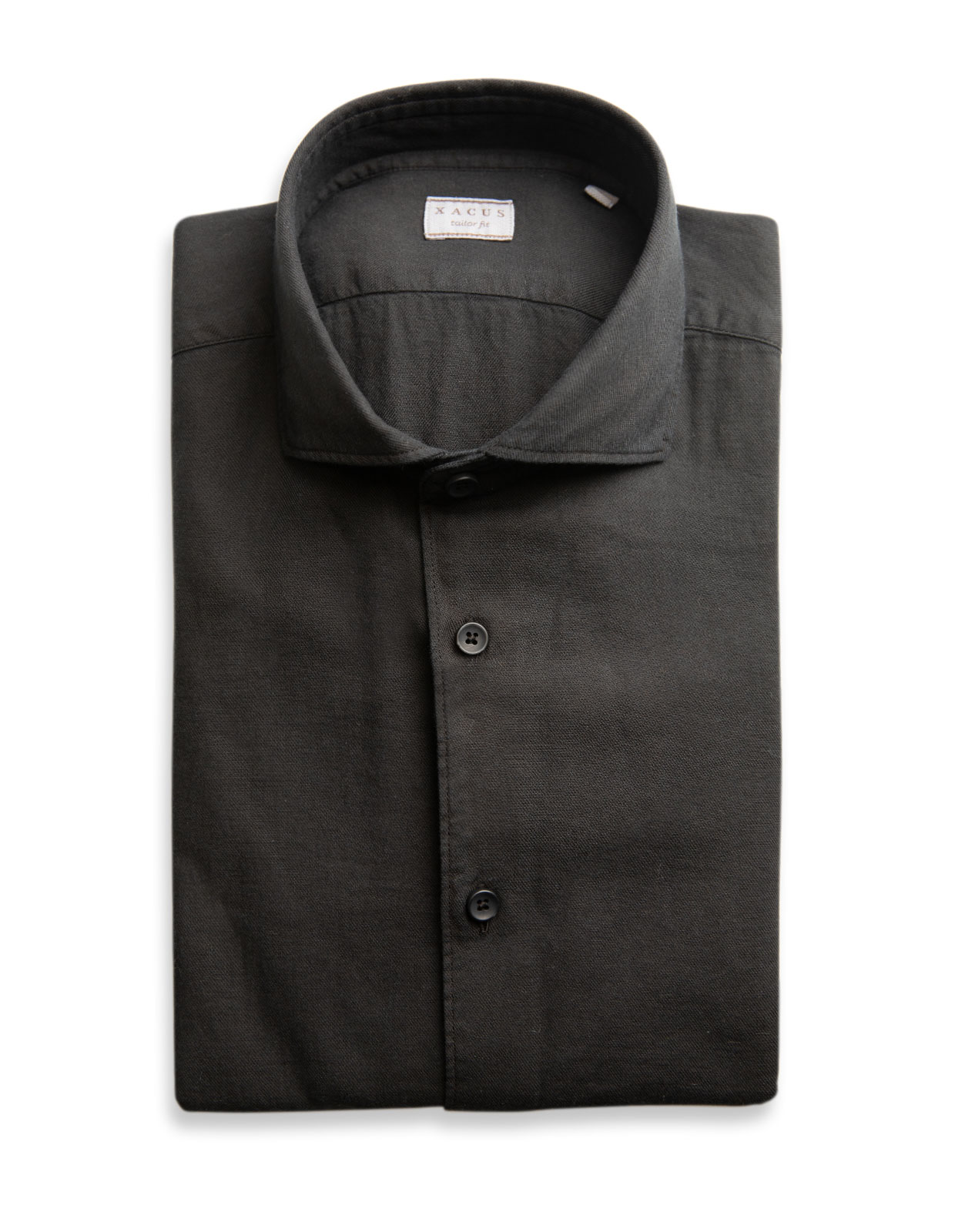 Flannel Shirt Cotton Black