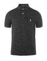 Custom Slim Fit Polo Black Heather