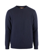 Crew Neck Sweater Wool Cashmere Notte