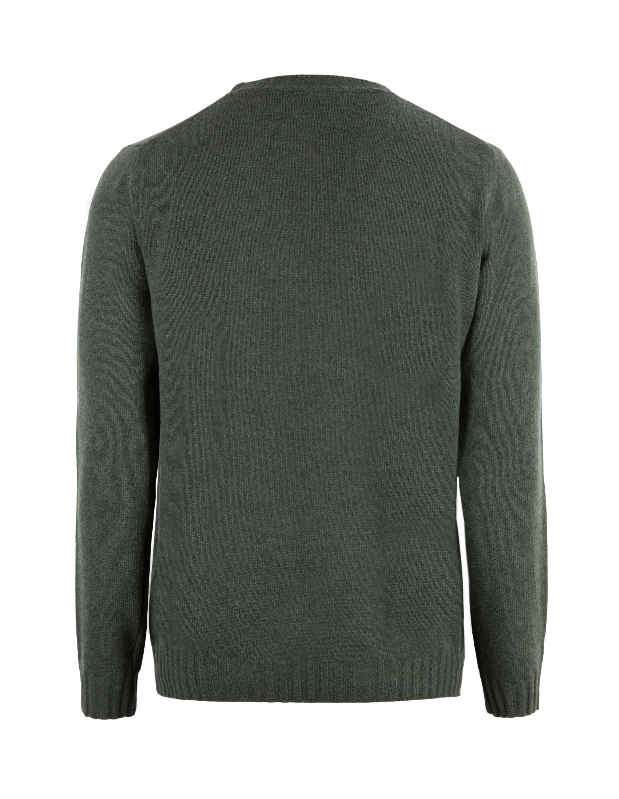 Crew Neck Sweater Wool Cashmere Green