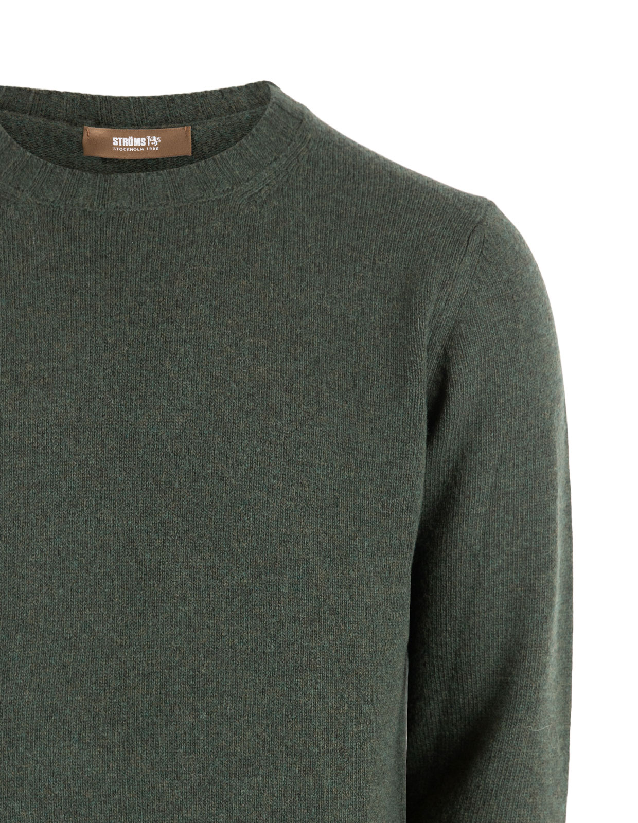 Crew Neck Sweater Wool Cashmere Green
